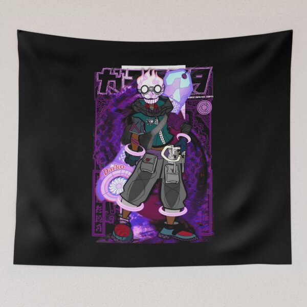 Item preview, Darko Cyberpunk Flame Head Character Illustration designed and sold by Baby-Care.