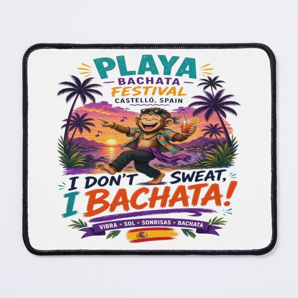 Item preview, I Don’t Sweat I Bachata Funny Monkey Dance Shirt – Playa Bachata Festival Castelló Spain designed and sold by Sushikidsntoddlers.