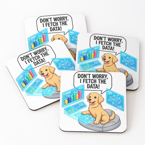 Item preview, I Fetch The Data Golden Retriever Puppy Programming and Data Analysis Laptop designed and sold by spreadsheetcafe.