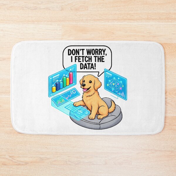 Item preview, I Fetch The Data Golden Retriever Puppy Programming and Data Analysis Laptop designed and sold by spreadsheetcafe.