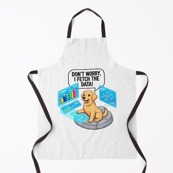 Item preview, I Fetch The Data Golden Retriever Puppy Programming and Data Analysis Laptop designed and sold by spreadsheetcafe.