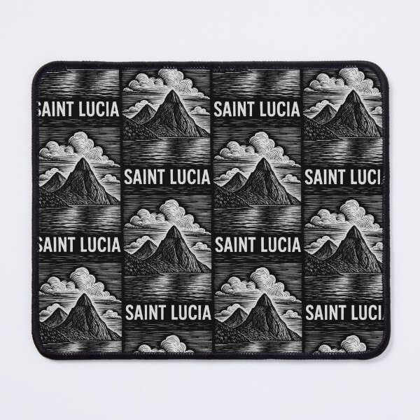 Item preview, Saint Lucia Linocut Style designed and sold by Thistle-TShop.