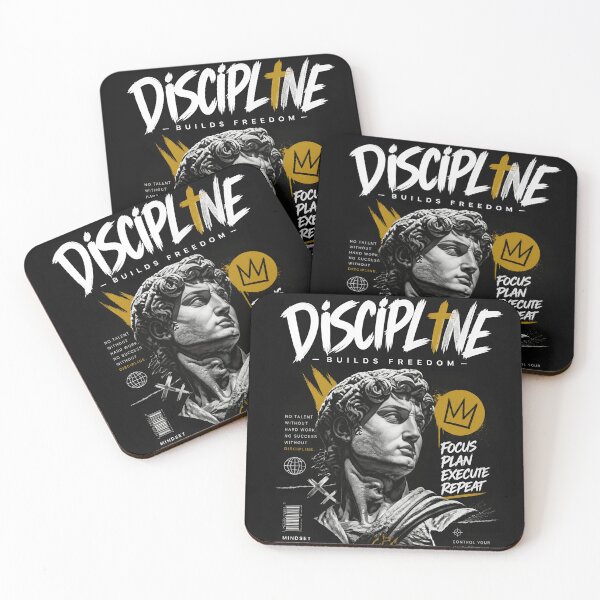 Item preview, Discipline Builds Freedom – Stoic Motivational Poster Art designed and sold by El-Bethel23.