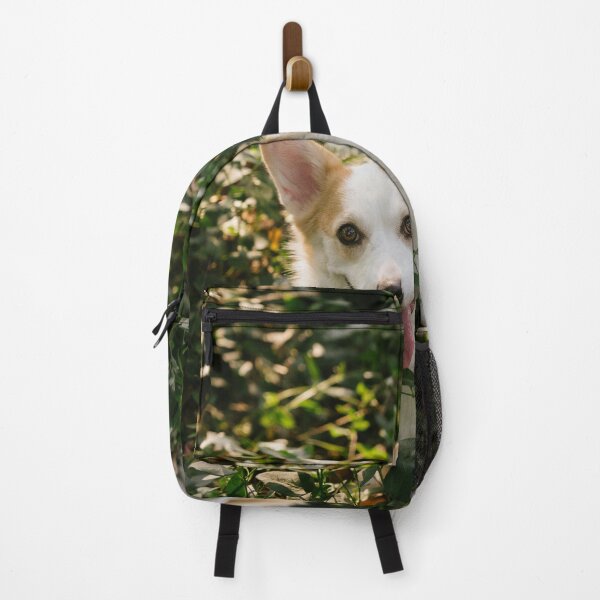 Item preview, Happy Corgi Dog Standing On Green Foliage In Park designed and sold by lakelatisha.