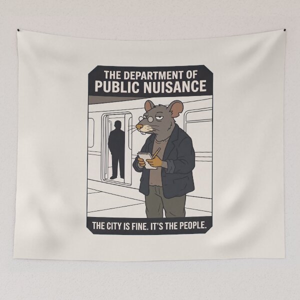 Item preview, The Department of Public Nuisance Urban Rat designed and sold by SplashTastic.