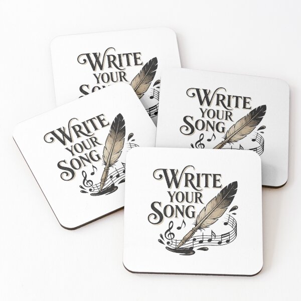 Item preview, Write Your Song Vintage Quill Pen Art — Songwriter & Musician Gift designed and sold by cannsuh.