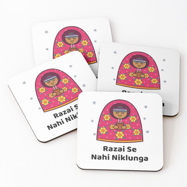 Item preview, Razai Se Nahi Niklunga - Funny Desi Winter Chai designed and sold by Chai & Chaos.