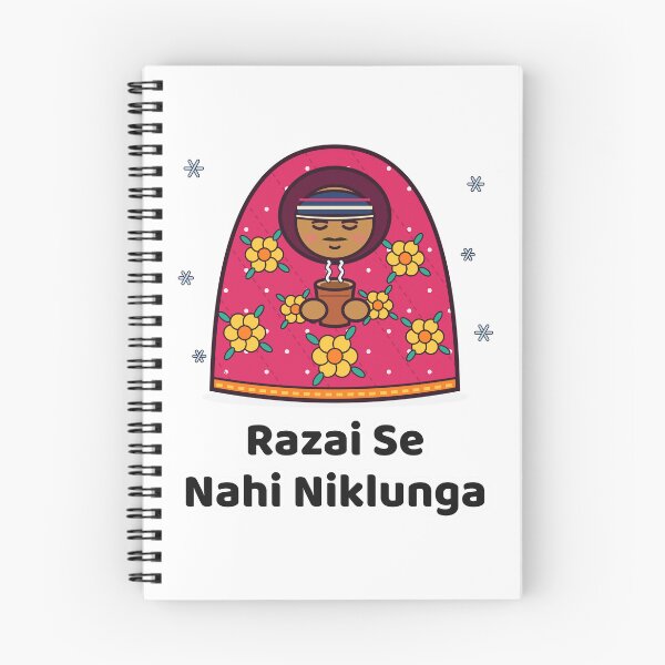 Item preview, Razai Se Nahi Niklunga - Funny Desi Winter Chai designed and sold by Chai & Chaos.