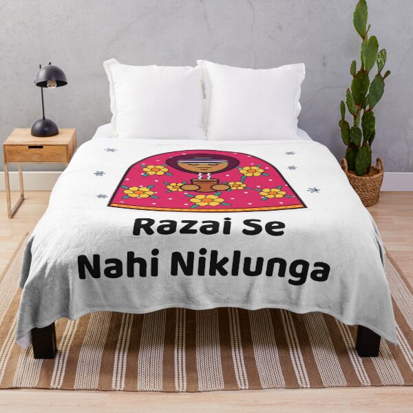 Item preview, Razai Se Nahi Niklunga - Funny Desi Winter Chai designed and sold by Chai & Chaos.