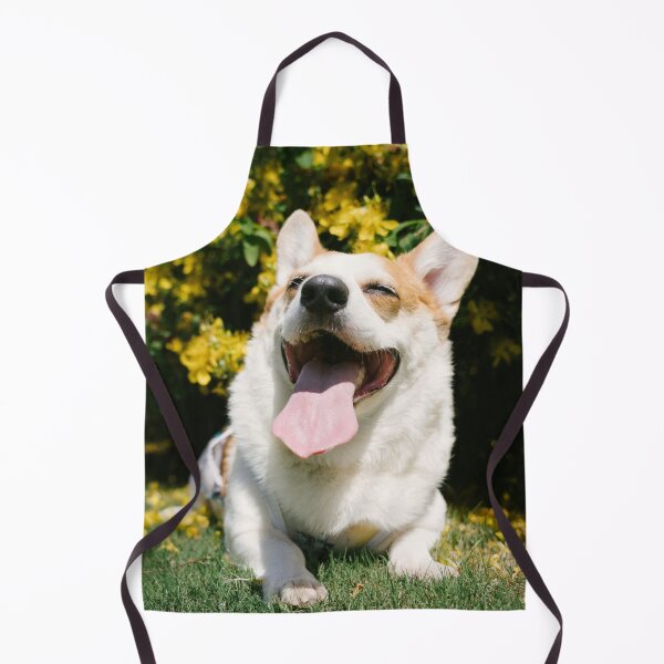 Item preview, Adorable Corgi Lying On Grass Near Yellow Flowers    designed and sold by lakelatisha.