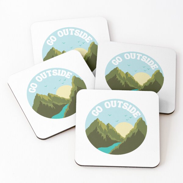 Item preview, Go Outside | Hiking | Trekking designed and sold by The Turquoise Brush.