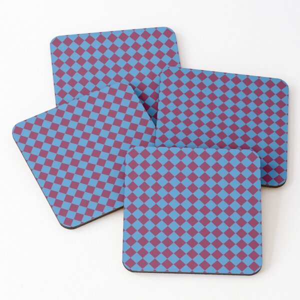 Item preview, Checkered Diamond Pattern Burgundy Blue designed and sold by ArtbyDebbieC.