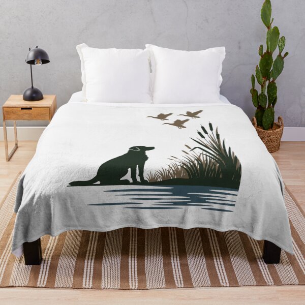Item preview, Retriever and Ducks Wetland Silhouettes designed and sold by SplashTastic.