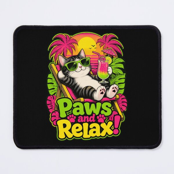 Item preview, Cat Paws and Relax designed and sold by Alphavarya Shop.