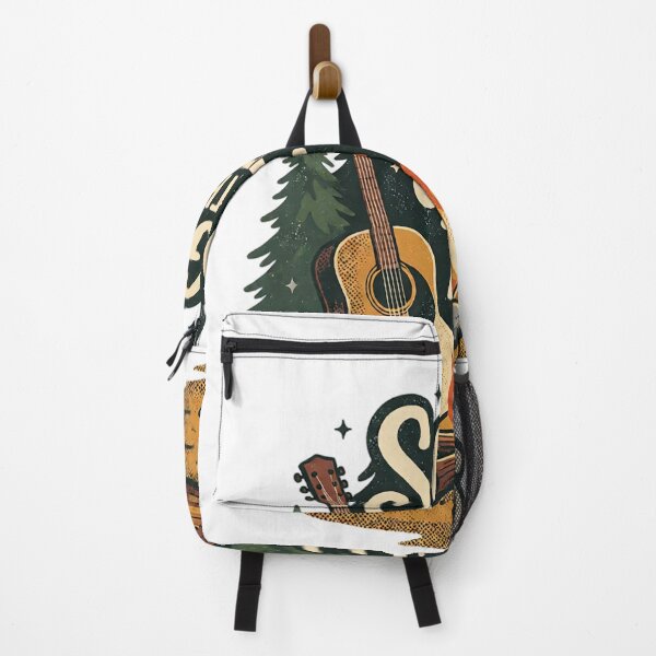 Item preview, Songs By The Fire Acoustic Guitar Art — Vintage Camping & Music Lover Gift designed and sold by cannsuh.