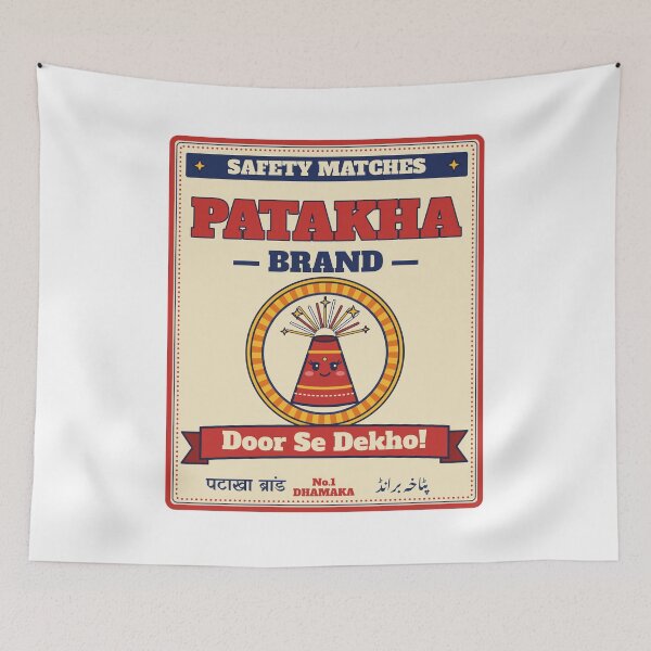 Item preview, Patakha Brand Matches - Funny Desi Diwali designed and sold by Chai & Chaos.