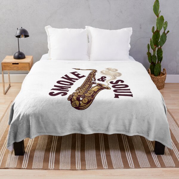 Item preview, Smoke & Soul Saxophone Art — Vintage Jazz Music Lover & Saxophonist Gift designed and sold by cannsuh.