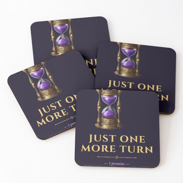 Item preview, Just One More Turn – Dark Fantasy Hourglass for Card Game Players designed and sold by Wyyder's Spellbook.