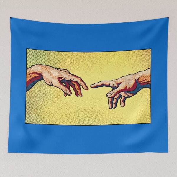 Item preview, Creation of Adam Pop Art Hands Halftone Graphic designed and sold by Terry Bain.