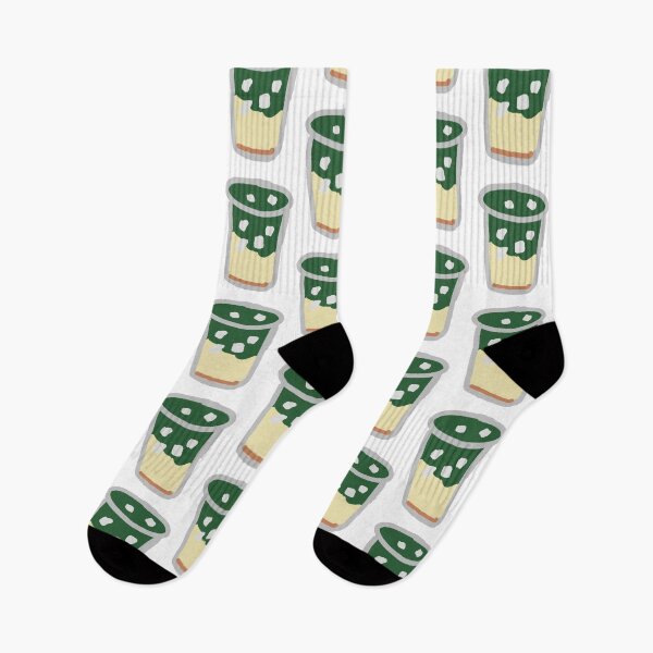 Item preview, salted caramel iced Matcha Latte  designed and sold by #SadieArt.