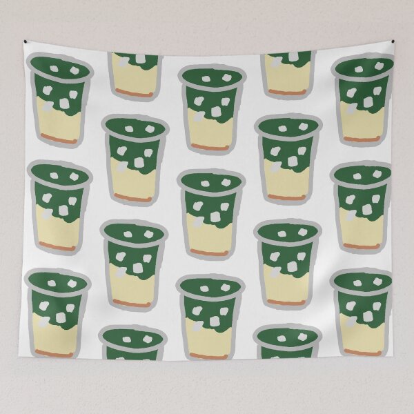 Item preview, salted caramel iced Matcha Latte  designed and sold by #SadieArt.