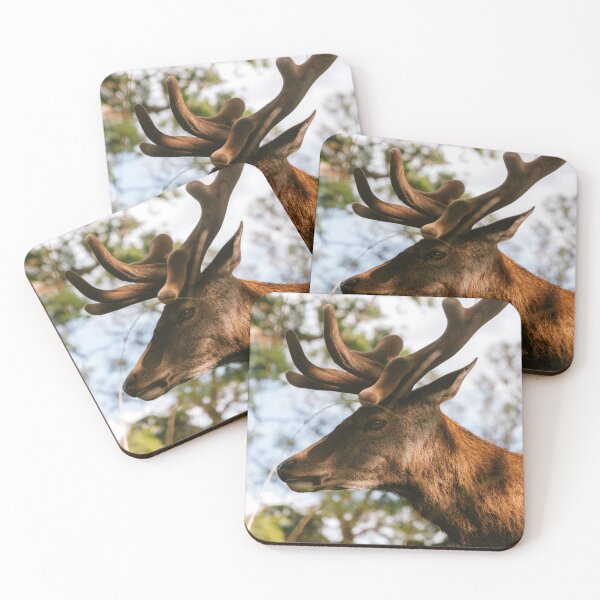 Item preview, Side Profile Portrait Of Red Deer Stag With Broad Antlers designed and sold by swhittington.