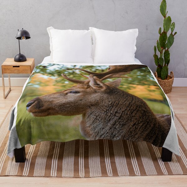 Item preview, Side Profile Of Fallow Deer Buck In Autumn Forest Park designed and sold by swhittington.