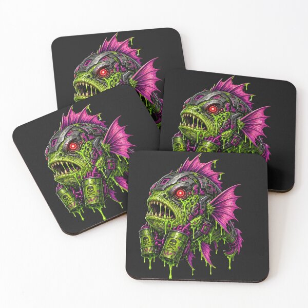 Item preview, Poisonous cyberfish with neon slime designed and sold by design-rebell.