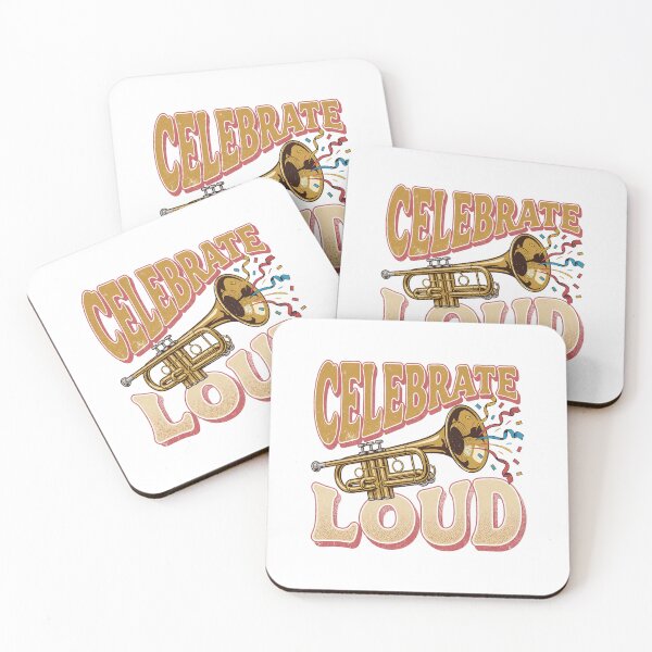Item preview, Celebrate Loud Vintage Trumpet Art — Retro Brass Musician & Party Lover Gift designed and sold by cannsuh.