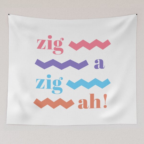 Item preview, Zig Ah Zig Ah Retro Pattern Graphic designed and sold by elijbclaude.