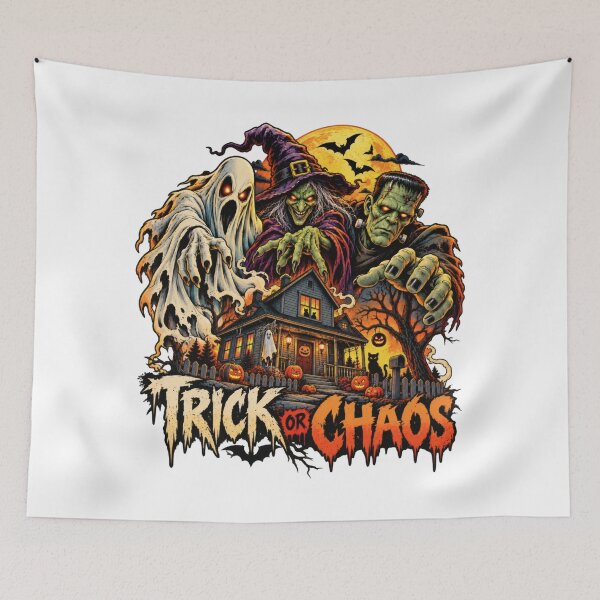 Item preview, Trick or Chaos – Halloween Monster Mayhem designed and sold by Azagthoth.