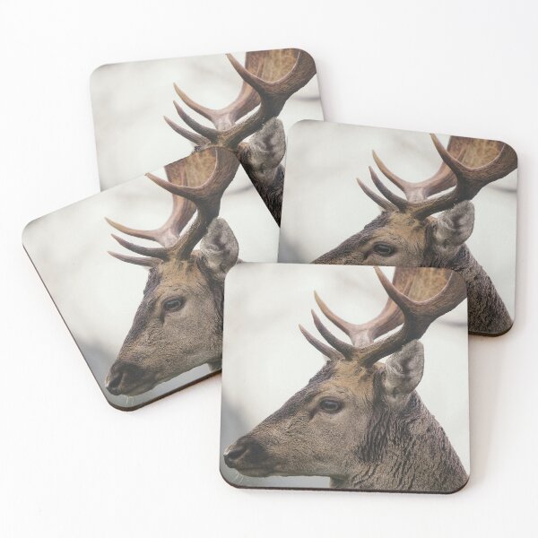 Item preview, Close Up Side Profile Of Red Deer Stag Head designed and sold by swhittington.