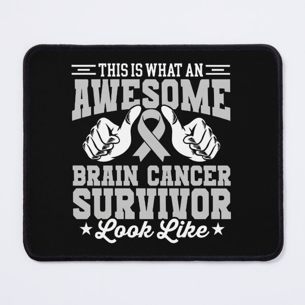 Item preview, Awesome Brain Cancer Survivor Gray Ribbon designed and sold by haitrieuic96.