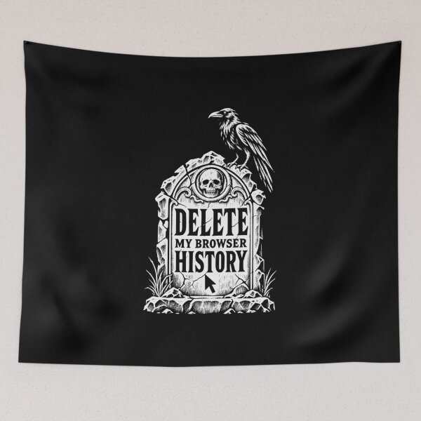 Item preview, Delete My Browser History Tombstone Raven designed and sold by WitchingHourJP.