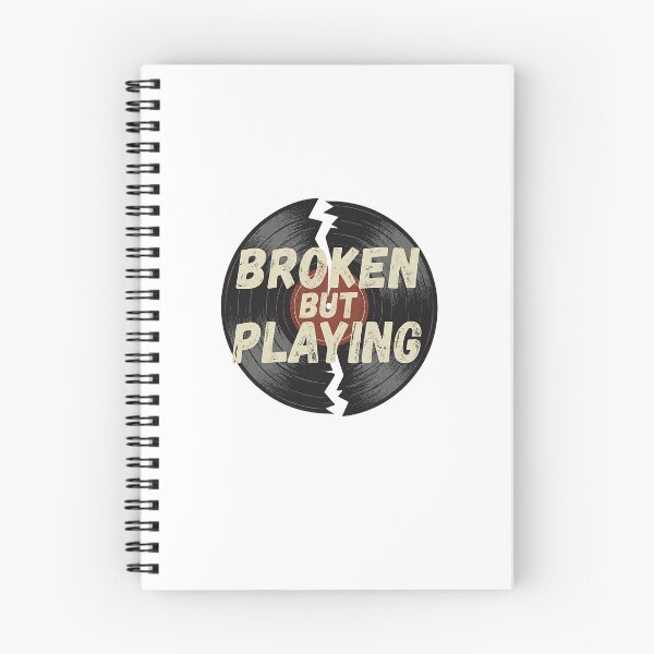 Item preview, Broken But Playing Vintage Vinyl Record Art — Grunge Music Lover Gift designed and sold by cannsuh.