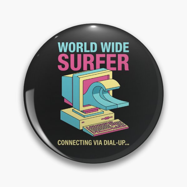 Item preview, World Wide Surfer Retro Dial Up Computer designed and sold by SplashTastic.