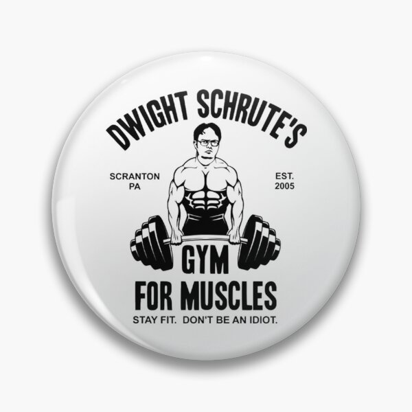 Item preview, Dwight Schrute Gym For Muscles Fitness Illustration designed and sold by elijbclaude.