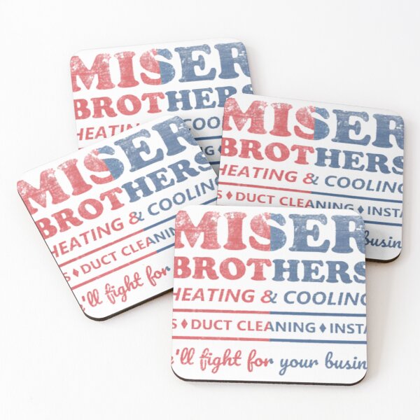 Item preview, Miser Brothers Heating and Cooling Nostalgic Cartoon Design designed and sold by elijbclaude.