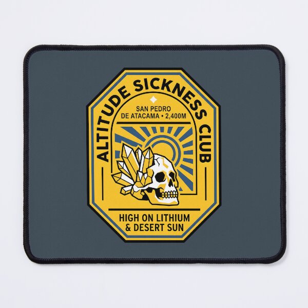 Item preview, Altitude Sickness Club Desert Skull Badge designed and sold by SplashTastic.
