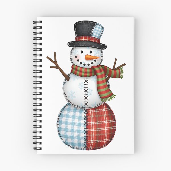 Item preview, Cozy Patchwork Snowman Winter Plaid Quilt Folk Art Design designed and sold by Luminari Creations.