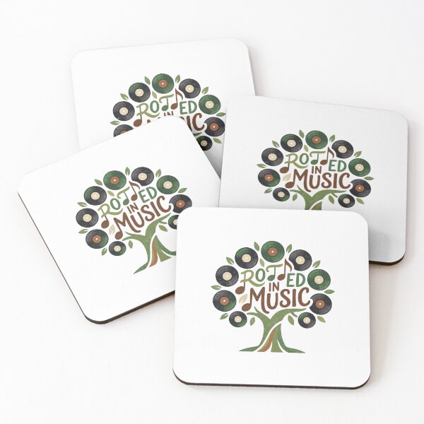 Item preview, Rooted In Music Vintage Vinyl Tree Art — Earthy Music Lover & Vinyl Collector Gift designed and sold by cannsuh.