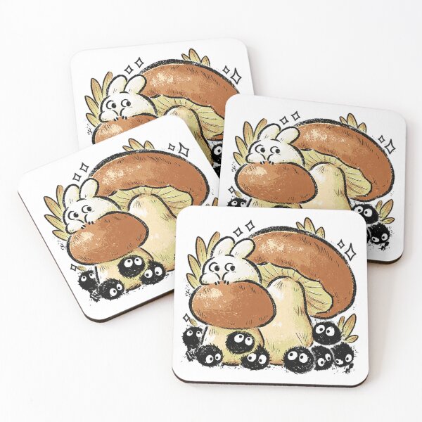 Item preview, Soot Sprites Autumn Mushrooms Japanese Cartoon  designed and sold by intczoe3982.