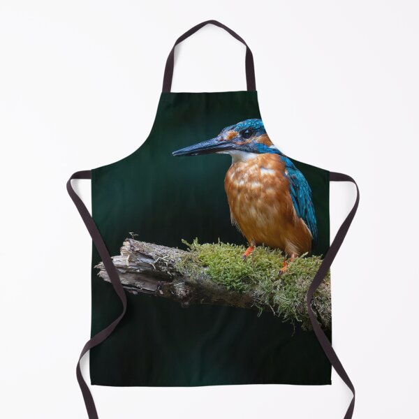 Item preview, Common Kingfisher Perched On Mossy Tree Branch designed and sold by Daviean.