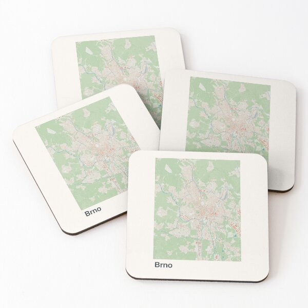 Item preview, Brno Minimalistic Map Art designed and sold by MapsNerd.