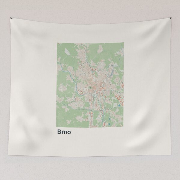 Item preview, Brno Minimalistic Map Art designed and sold by MapsNerd.