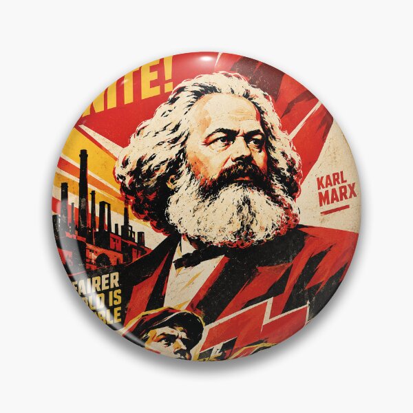Item preview, Karl Marx Portrait Painting – Communist Philosopher designed and sold by GalleryKauffeld.