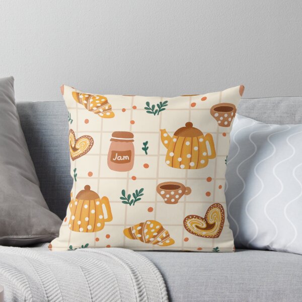 Item preview, Golden Morning Breakfast and Bakery Seamless Pattern designed and sold by i-have-idea.