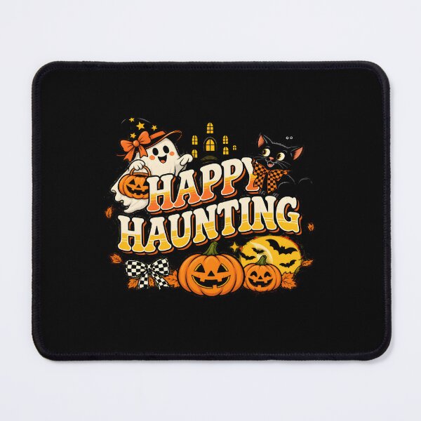 Item preview, Happy Haunting Ghost Cat Pumpkin Halloween designed and sold by Dmo3HarkoArt.