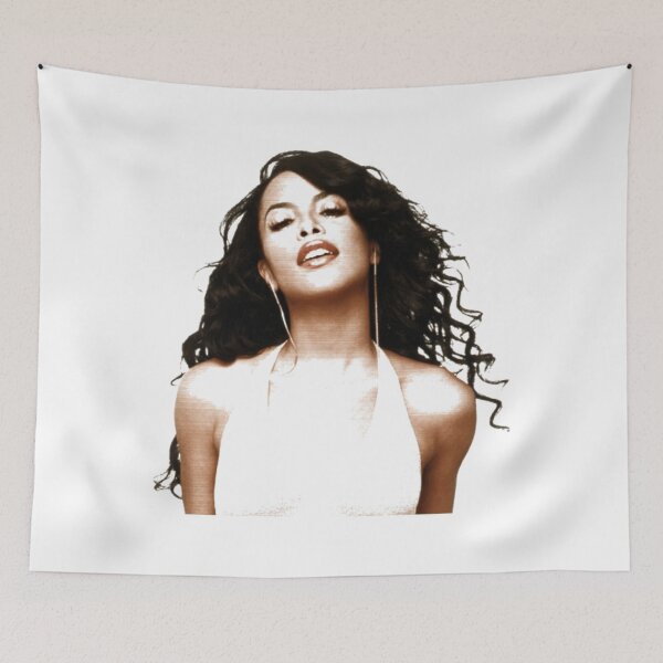 Item preview, Aaliyah 90s R&B Icon Portrait designed and sold by elijbclaude.