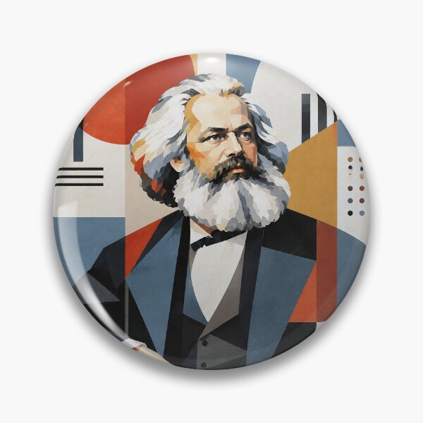 Item preview, Karl Marx Art Painting – Political Philosopher Portrait designed and sold by GalleryKauffeld.